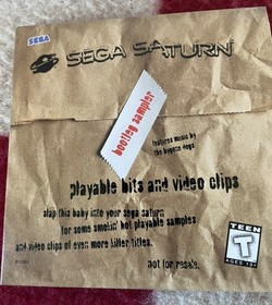 Sega Saturn Bootleg Sampler Demo Disc w/ Cardboard Sleeve &ndash; 1995