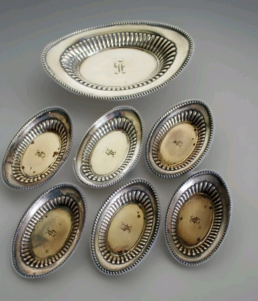 Antique Sterling Silver Nut/candy Dish with monogram possible Watson Company - Image 1 of 4