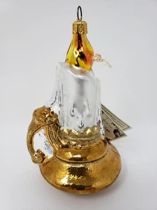 Kurt S Adler POLONAISE® Glaskerze Weihnachtsschmuck - NEU - ETIKETT - BOX - Bild 1 von 9