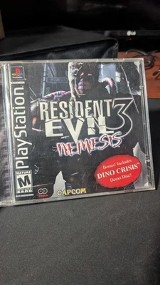 Resident Evil 3: Nemesis PS1 CIB With Reg Card Dino Crisis Demo Disc Included. - Image 1 of 4