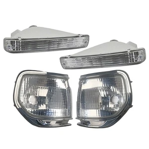 Front Bumper Fog Corner Light Lamp Fit For Toyota Land Cruiser FJ80 91-97 New - Picture 1 of 7