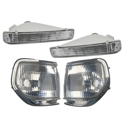 Front Bumper Fog Corner Light Lamp Fit For Toyota Land Cruiser FJ80 91-97 New - Image 1 of 4
