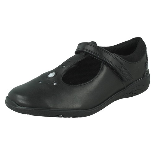 Scarpe scuola bambina Clarks Redda Gem And Stars T Bar in pelle