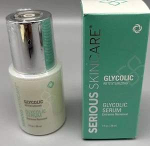 SERIOUS SKIN CARE GLYCOLIC EXTREME RENEWAL SERUM - ORIGINAL (NWB/1oz/Sealed) - Picture 1 of 2