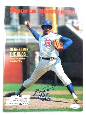 Fergie Jenkins Autographed Magazine Sports Illustrated 1971 Cubs JSA AH04487 - Image 1 of 4