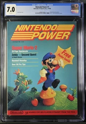 Nintendo Power Magazine 1988 Super Mario Bros Issue #1, Newsstand CGC 7.0 - Image 1 of 2