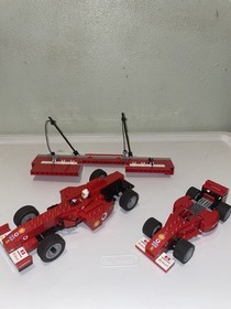 2004 LEGO Racers Ferrari F1 Pit Set #8375, 8362 Incomplete 1 Minifig