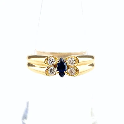 Van Cleef & Arpels Celia кольцо YG желтое золото кольцо ближнего боя бриллиант кольцо 750 sa... - Изображение 1 из 3