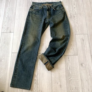 Pantalones de mezclilla rectos con ribete EDWIN 505X W32 L32 cremallera hechos en Japón - Imagen 1 de 14