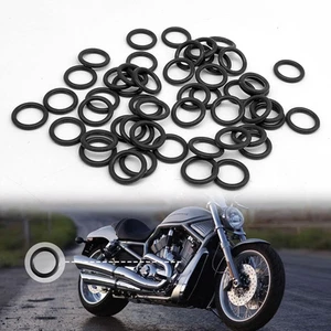 50 Stück Ölablassschraube O-Ring, Nitrilkautschuk O Ring Dichtung für Harley Davidson - Bild 1 von 7