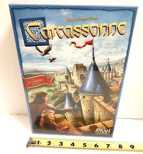Carcassonne ~ Strategie Brettspiel - Der Fluss & Abt Erweiterungen ~ Z-Man Spiele ~ Neu - Bild 1 von 4