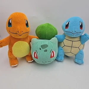 Pokémon 8 Zoll Cord Charmander, Squirtle, Bulbasaur Plüschtier 3er Set - Bild 1 von 15