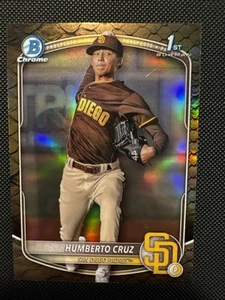 2025 Bowman - Chrome Prospects Humberto Cruz #BCP-96 Reptilian Refractor (RC) - Picture 1 of 2