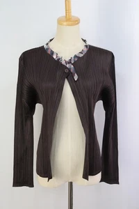 PLEATS PLEASE Brown Jacket ISSEY MIYAKE 150 6903 - Picture 1 of 6