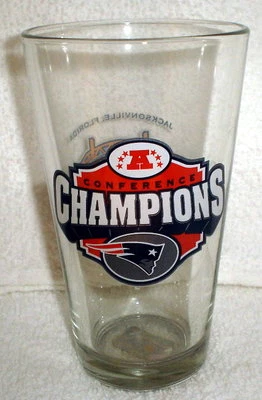 NEW ENGLAND PATRIOTS 2004 AFC Super Bowl 39 pintas vaso Foto 1 de 2