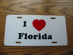 "I Love Florida" License Plate - Picture 1 of 1
