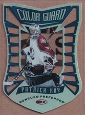 1997-98 Donruss Preferred Color Guard Promos #1 Patrick Roy - Colorado Avalanche
