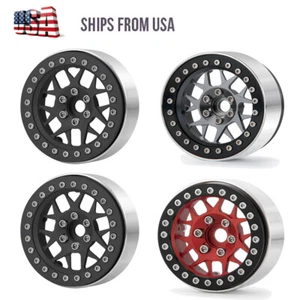 4x 1:10 RC Crawler Metal 2.2'' Beadlock Wheel Rims For Wraith SCX10 D90 TRX4 ETC - Picture 1 of 17