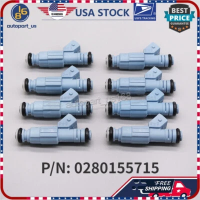 New 0280155715 Fuel Injectors 4-Hole Fits 1996-1999 Dodge Ram 1500 2500 3500 Van - Image 1 of 4