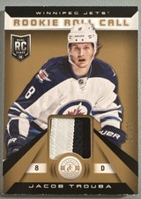 2013-14 Panini Totally Certified Rookie Roll Call Patch Gold JACOB TROUBA 20/25