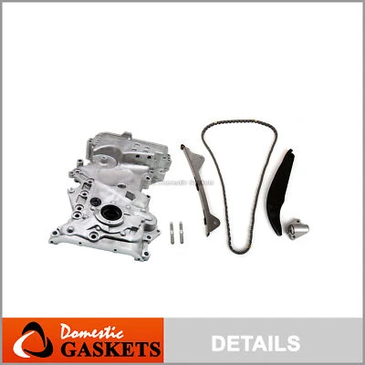Kit de cadena de distribución bomba de aceite apto para 11-16 Kia Forte Hyundai Elantra GT Soul 1.8 2.0 Foto 1 de 4
