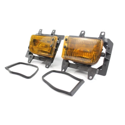 2PC Front Fog Light Plastic Lens Kit Left & Right fit for BMW E30 3-Series 85-93 - Image 1 of 4
