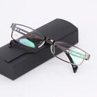 Eyeglass Frames for Men Metal Glasses Frames Fashion Full Rimless 2030 Grey