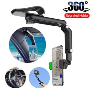 NEU 360° Drehung Auto Sonnenblende Handyhalter Clip für Handy R7F6 - Photo 1 sur 16