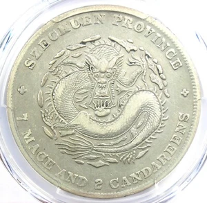 1909-11 China Szechuan Dragon Dollar Coin $1 LM-352A - Certified PCGS XF Detail - Picture 1 of 5