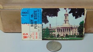 1970 NAVY VS PENN STATE SEC WC ROW 5 SEAT 18 FOOTBALL TICKET STUB - Picture 1 of 4