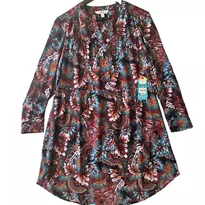 Nuevo Vestido Pioneer Mujer Floral Oscuro Talla S 4-6 Alto Bajo Capricho Cottage Boho - Imagen 1 de 15