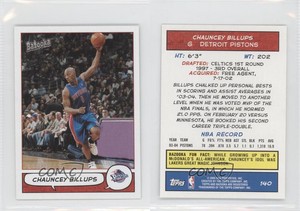 2004-05 Topps Bazooka Minis Chauncey Billups #140