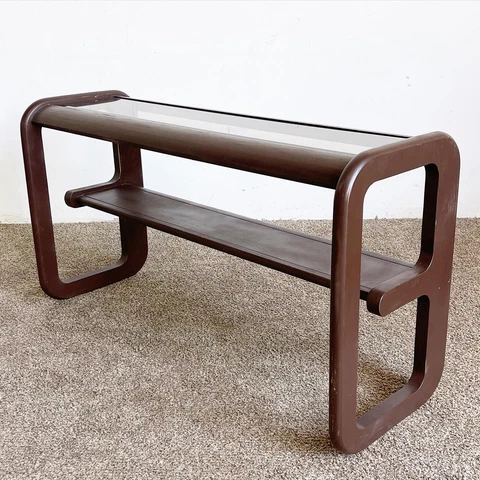 Mid Century Modern Lou Hodges Style Console Table Cover