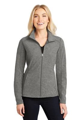 Port Authority Womens Heather Microfleece Full-Zip Jacket L235 - Image 1 of 3