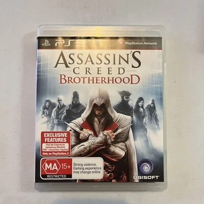 Assassin's Creed Brotherhood PS3 2010 Complete Game Disc + Manual Ubisoft - Image 1 of 4