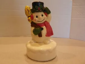 Snowman, ceramic glazed Christmas - Picture 1 of 6