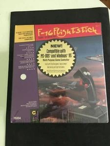 CH F-16 FLIGHTSTICK FS334 CONTROLLER VINTAGE PER PC MS DOS WINDOWS 95 NUOVO - Imagen 1 de 6
