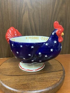 Plato para servir American Rooster A Collection By Department 56 Home To Roost RARO - Imagen 1 de 19
