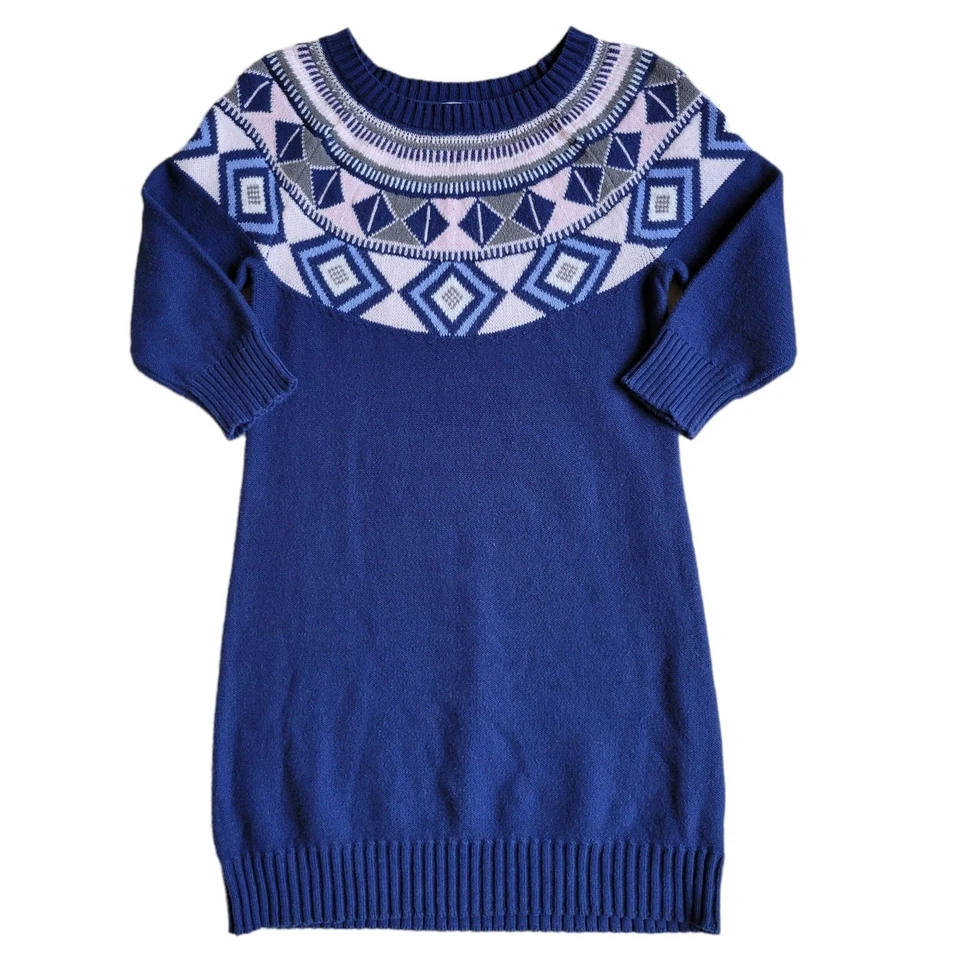 Vestido lápiz elástico tejido geométrico multicolor azul multicolor talla L (10-12) Crazy 8 para niñas Foto 1 de 4