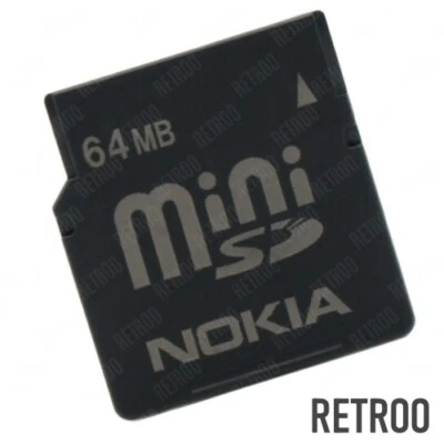 Nokia Mini-SD 64MB Memory card Type-MiniSD for Mobile?Cellular Phones ROSS064B - Image 1 of 2