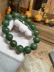 Pulsera de jade Hetian 16 mm - Imagen 1 de 11