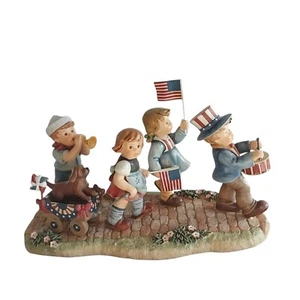 Hummel Patriotic Parade Large Figurine 2016 Danbury Mint Box COA - Picture 1 of 22