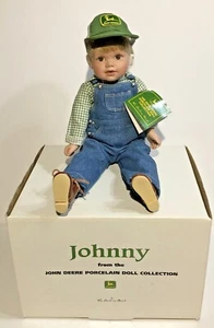 NEW Danbury Mint John Deere Johnny Porcelain Doll Only NWT Open Box - Picture 1 of 12
