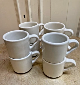 Tazas de Colección Años 50 TEPCO China 8 piezas Artículos de Restaurante Blancos EE. UU. Granja Moderna - Imagen 1 de 6