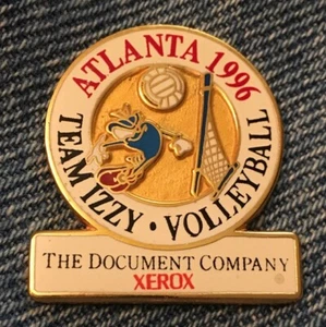 Pin Olímpico de Voleibol ~ Atlanta 1996 ~ Mascota IZZY ~ Patrocinador ~ XEROX - Imagen 1 de 1