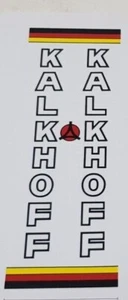Very Rare Hard To Find German Brand Kalkhoff 70's 80's Bike Frame Sticker Decals - Picture 1 of 6