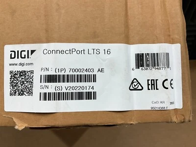 Digi International ConnectPort LTS 16 Terminal Server 70002403 New! Sealed! ✅❤️️ - Image 1 of 3