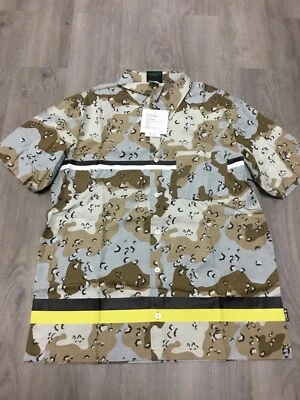 CAMISA TEJIDA MANGA CORTA CAMUFLAJE DESIERTO LRG TALLA MED NUEVA PARA HOMBRE Foto 1 de 3