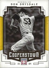2015 Panini Cooperstown HOF Induction Gold #25 Don Drysdale /5 - NM-MT
