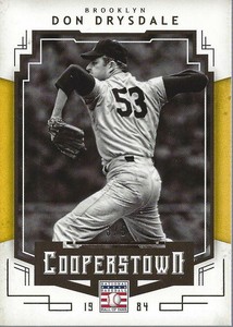 2015 Panini Cooperstown HOF Induction Gold #25 Don Drysdale /5 - NM-MT